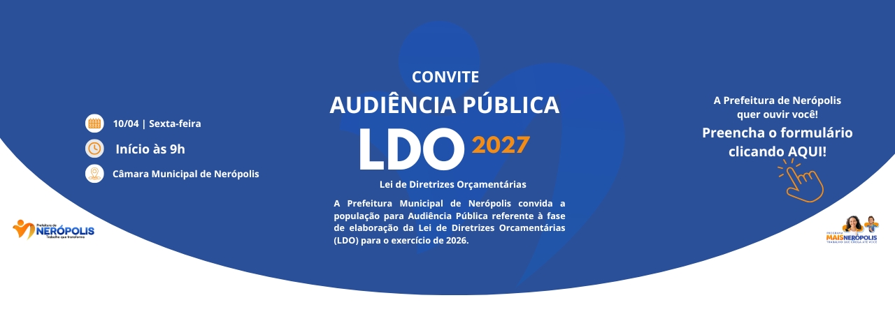 LDO 2027 – Audiência Pública